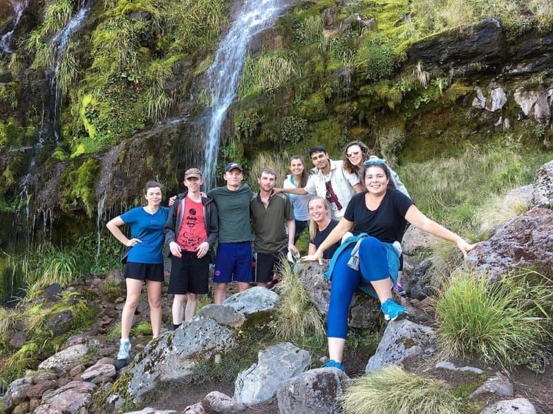Waikato Catholic tertiary students on an outing.
