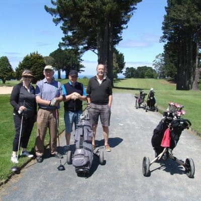 Golfing for charity raises $1100